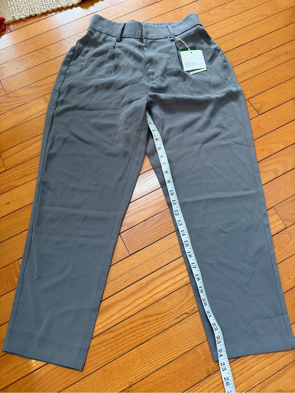 HALARA Gray High-Waist Pleated Small Petite NWT